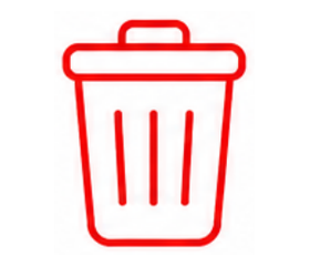 Trash cleanup pictograph